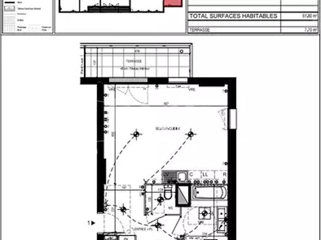 location appartement, 62.0 m²