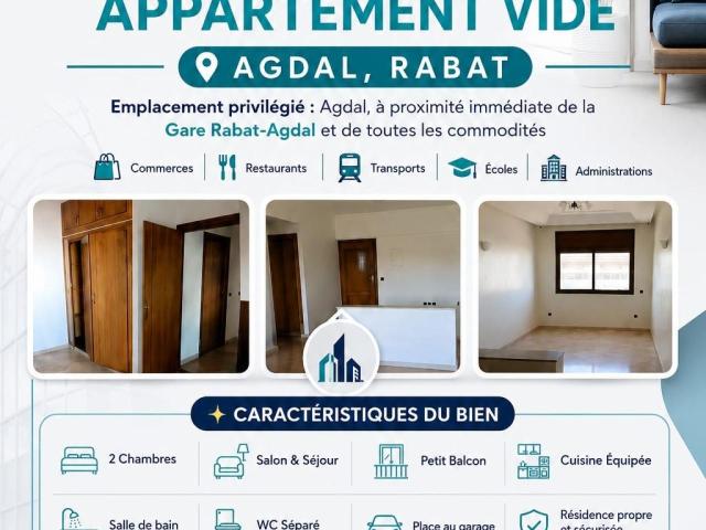 Location appartement 83 m² à Rabat