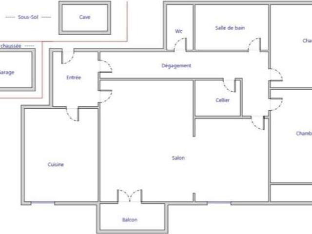Location appartement 80m2 Romans sur Isère