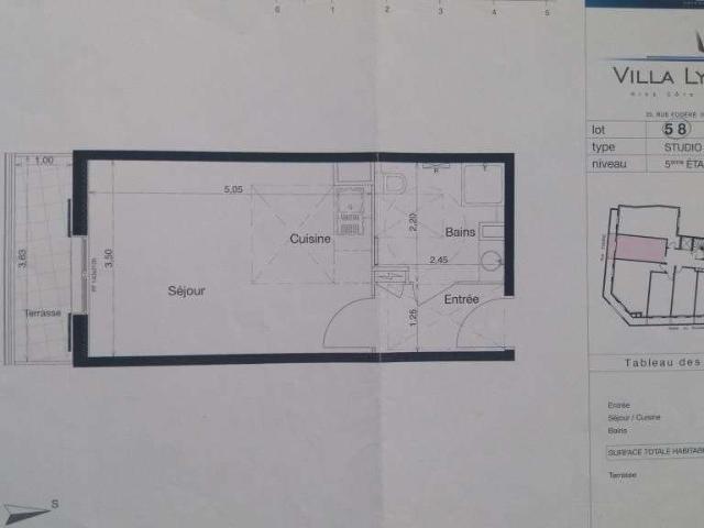 Location appartement 1 pièce Nice 06