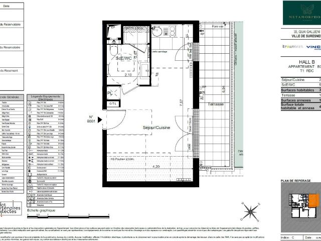 Location appartement 1 pièce SURESNES 31m² à 965.34€/mois CDC Habitat