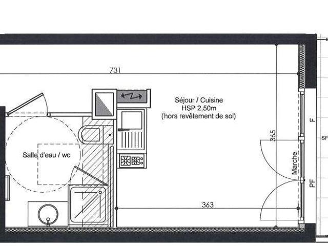 Location appartement 1 pièce Saint Nazaire 44