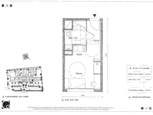 Location Appartement 1 pièce 19m² AUZEVILLE TOLOSANE 31320