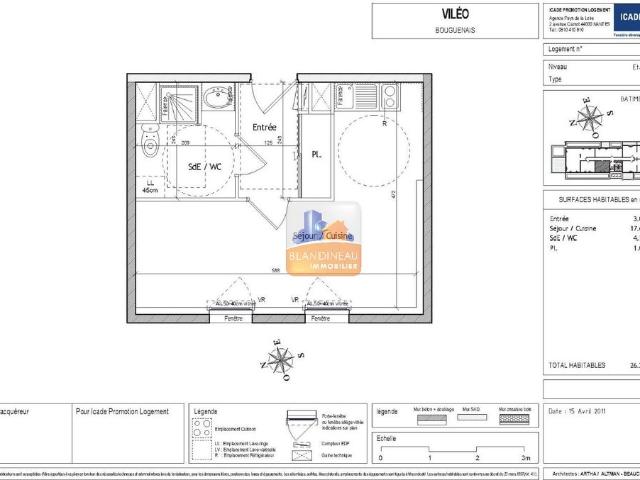 Location Appartement 1 pièce 26m²