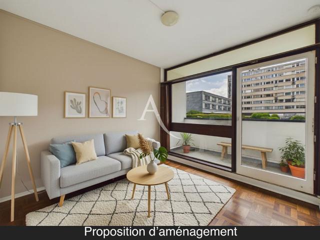 Location appartement 1 pièce, 23.02m², Croix