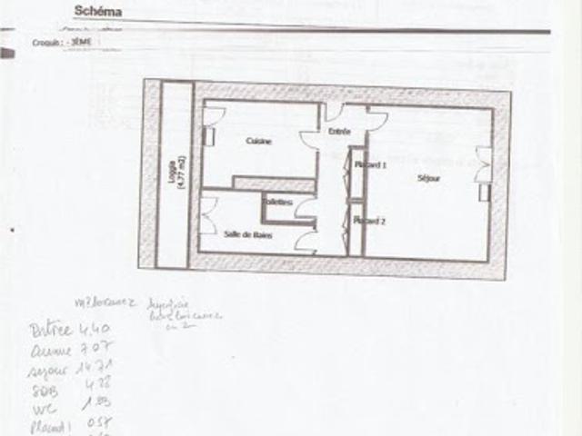 Location Appartement 1 pièce 33 m2 Evreux