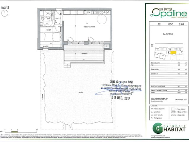 Location Appartement 2 pièces 43 m2 Saint egreve