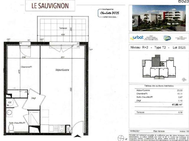 Location Appartement 2 pièces 41.08 m2 Perpignan