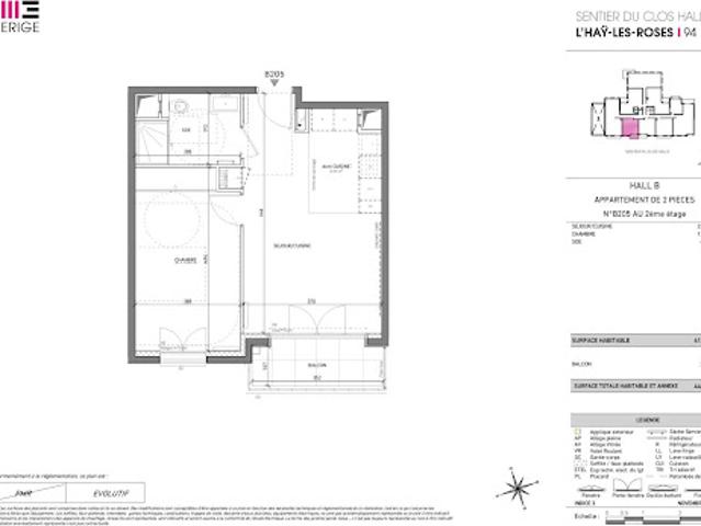 Location Appartement 2 pièces 41 m2 L'hay les roses