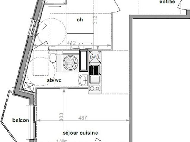 Location Appartement 2 pièces 42.17 m2 Darnetal