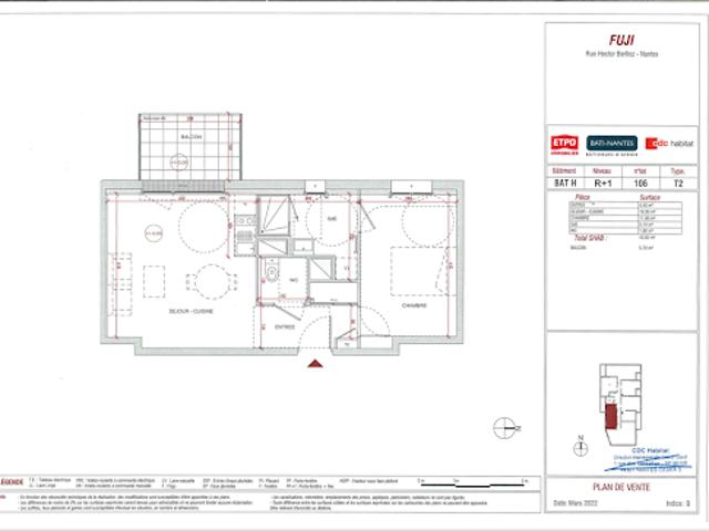 Location Appartement 2 pièces 42 m2 Nantes