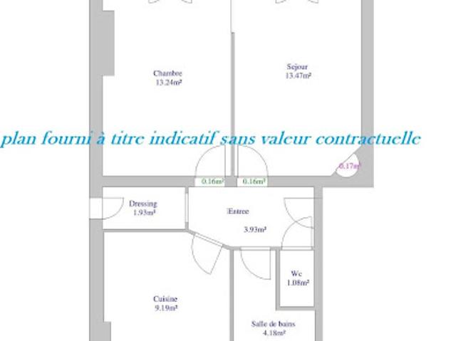 Location Appartement 2 pièces 47.02 m2 Le Vésinet