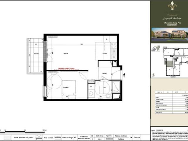 Location Appartement 2 pièces 44 m2 Hardricourt
