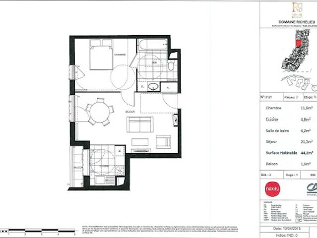 Location Appartement 2 pièces 44 m2 Rueil Malmaison