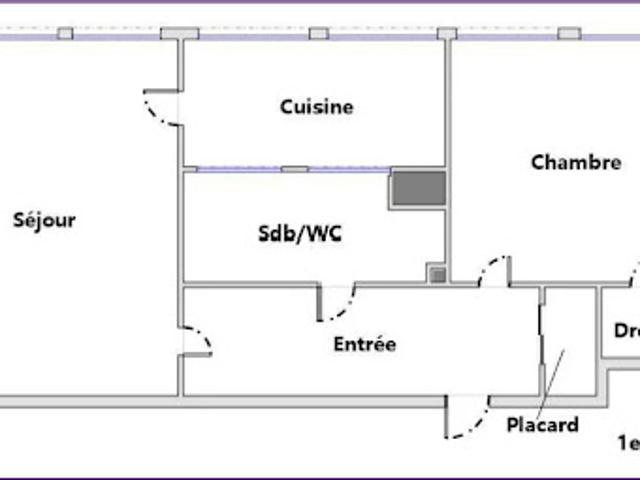 Location Appartement 2 pièces 45.83 m2 Chatou