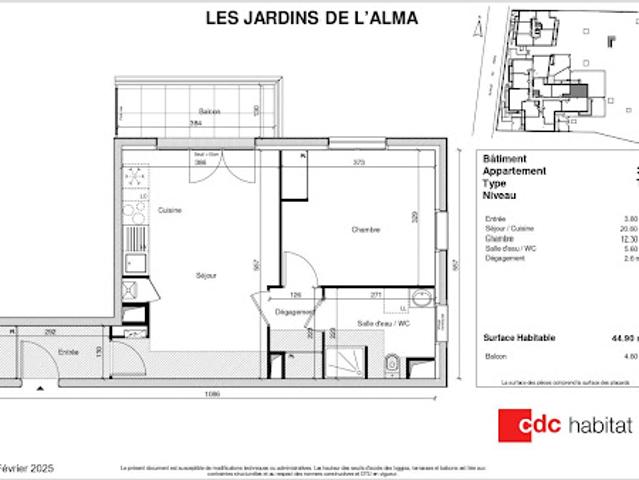 Location Appartement 2 pièces 45 m2 La Varenne Saint Hilaire
