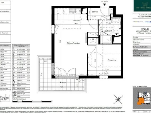 Location Appartement 2 pièces 45 m2 Suresnes