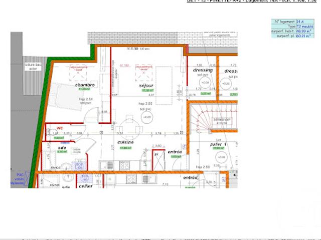 Location Appartement 2 pièces 48.99 m2 Chateauroux