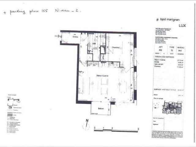 Location appartement 2 pièces 50.08 m² à Lille 59000 LILLE PORTE DE VALENCIENN PROXIMITE GARES
