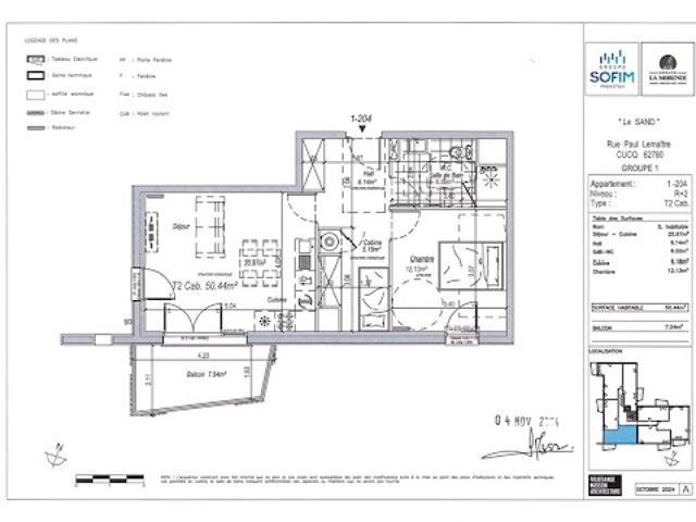 Location Appartement 2 pièces 51 m2 Cucq