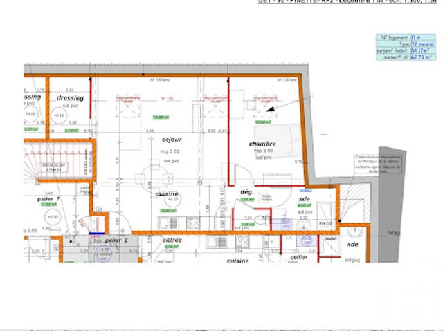 Location Appartement 2 pièces 54.17 m2 Chateauroux