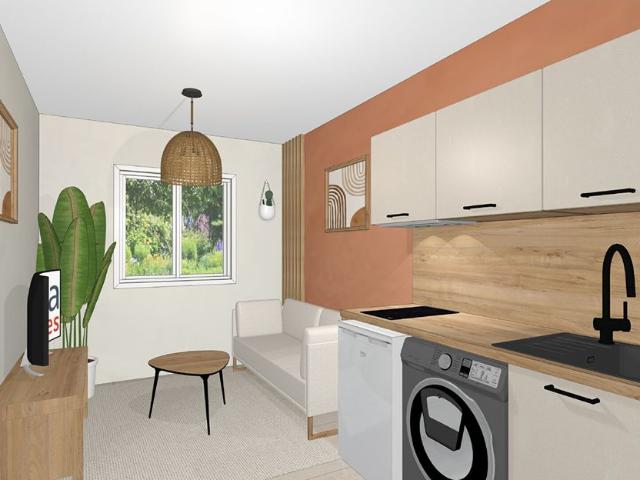 Location appartement 2 pièces, 24.88m², Laval