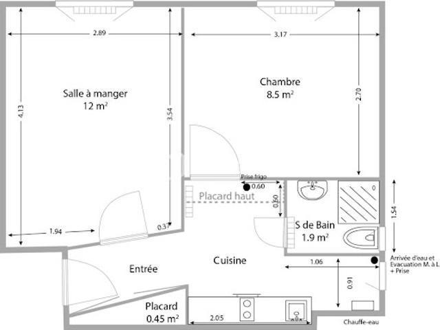 Location Appartement 2 pièces 30 m2 Neuilly sur Marne
