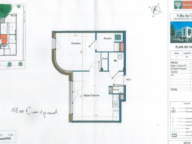 Location Appartement 2 pièces 38.56 m2 Nantes