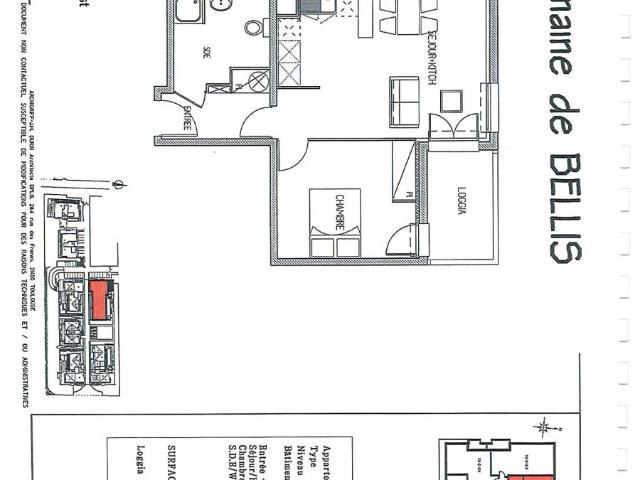 Location appartement 2 pièces TOULOUSE 46m² à 529.57€/mois CDC Habitat
