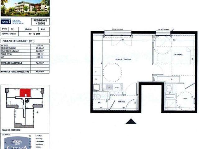 Location appartement 2 pièces Vannes 56