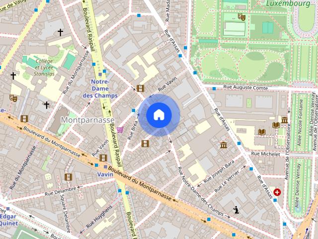 Location appartement 2 pièces à Paris, Rue du Cherche Midi
