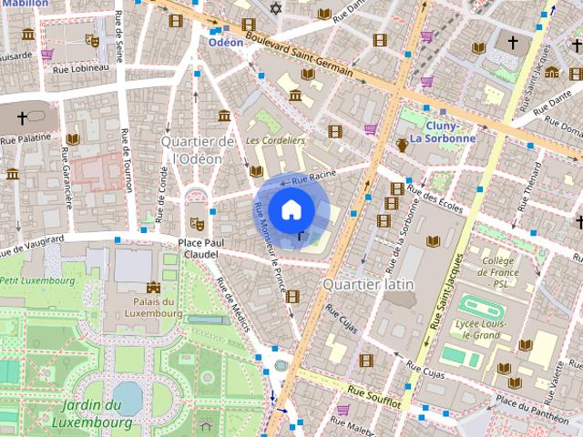 Location appartement 2 pièces à Paris, Rue Racine