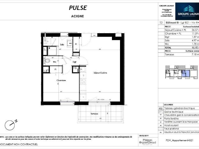Location appartement 2 pièces Acigné 35