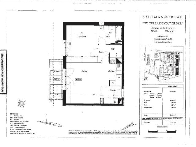 Location appartement 2 pièces CHEVRIER 50m² à 850.46€/mois CDC Habitat