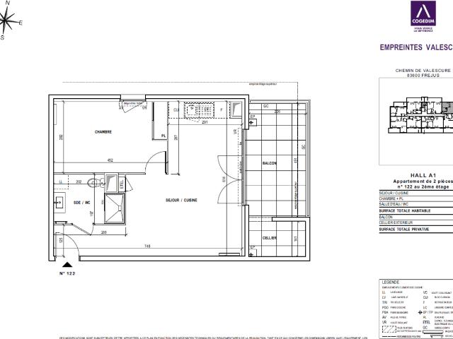 Location appartement 2 pièces FREJUS 44m² à 753.61€/mois CDC Habitat