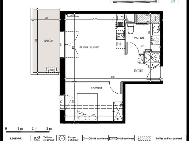 Location appartement 2 pièces GRATENTOUR 40m² à 568.73€/mois CDC Habitat