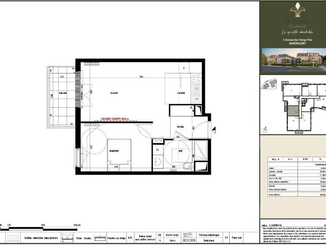 Location appartement 2 pièces HARDRICOURT 44m² à 901.61€/mois CDC Habitat