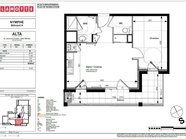 Location appartement 2 pièces Le Rheu 35