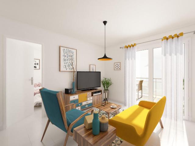 Location appartement 2 pièces MARSEILLE 53m² à 917.19€/mois CDC Habitat