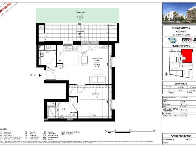 Location appartement 2 pièces Nantes 44