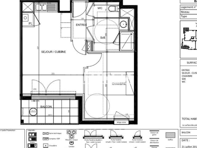 Location appartement 2 pièces Nantes Saint Jacques 44