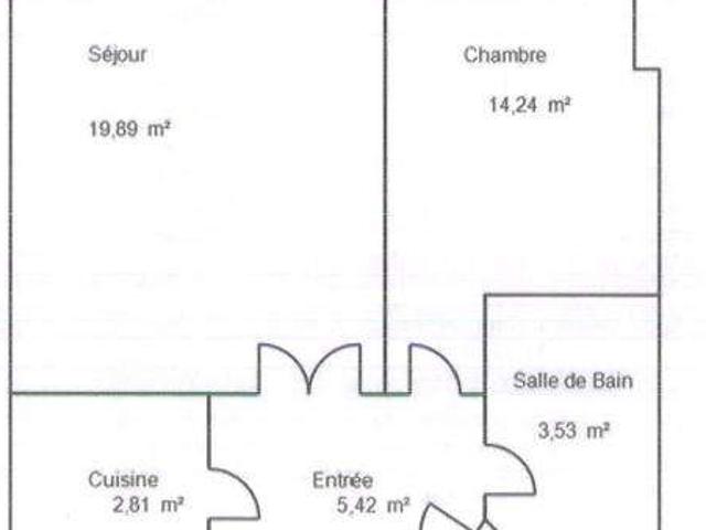 Location appartement 2 pièces Nantes Procé Monselet 44