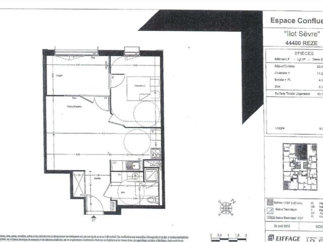 Location appartement 2 pièces Rezé 44