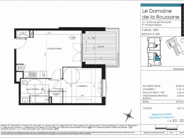 Location appartement 2 pièces ST ALBAN 43m² à 580.17€/mois CDC Habitat
