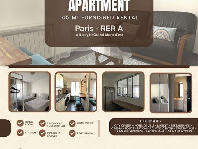 Location Appartement 3 pièces 45 m2 Noisy le Grand