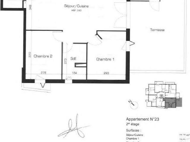 Location Appartement 3 pièces 57 m2 Serignan