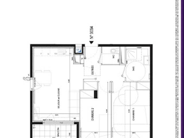 Location Appartement 3 pièces 55 m2 Évry Courcouronnes