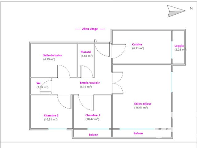Location Appartement 3 pièces 59 m2 Creteil