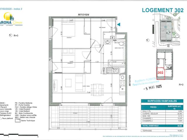 Location Appartement 3 pièces 59 m2 Lespinasse