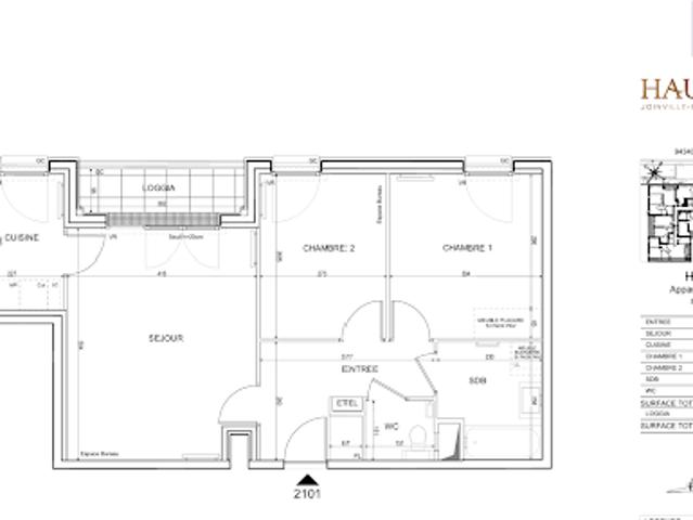Location Appartement 3 pièces 63 m2 Joinville le Pont